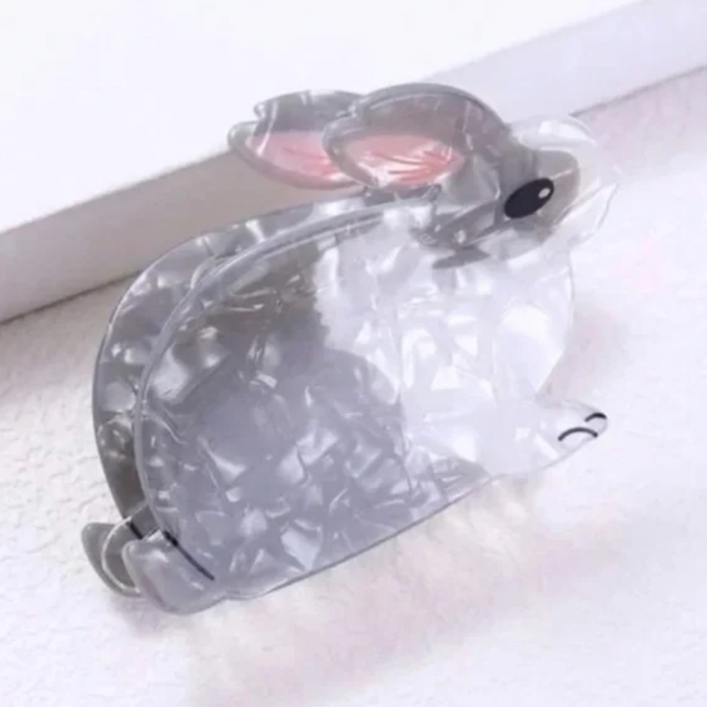 ❤️ FREE Bunny Rabbit Chic Glam Girly Trendy Modern Minimalist Hair Claw Clip